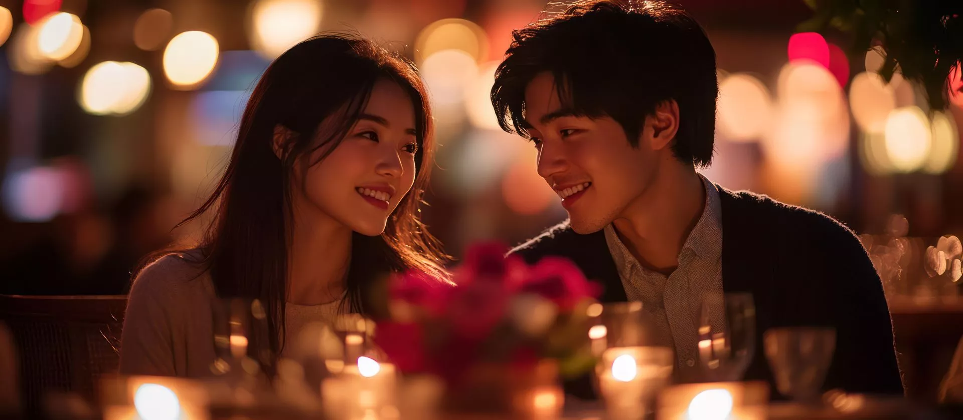 一對男女坐在臥室床上對坐微笑，手持紅酒杯輕碰慶祝，房間以白色寢具與自然光線為主，呈現居家生活互動情境。